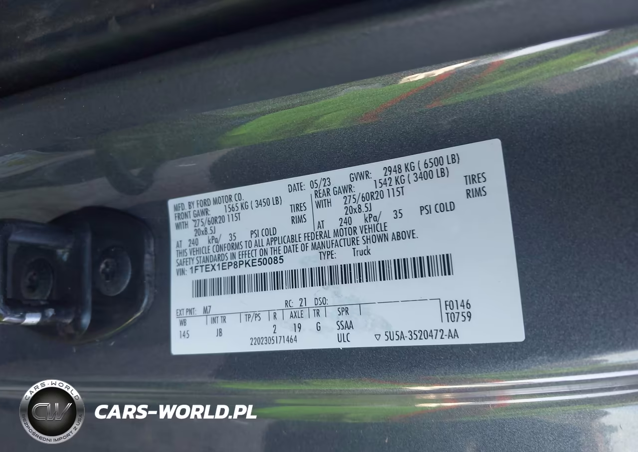 2023 Ford F-150 Xl VIN:1FTEX1EP8PKE50085 - 9
