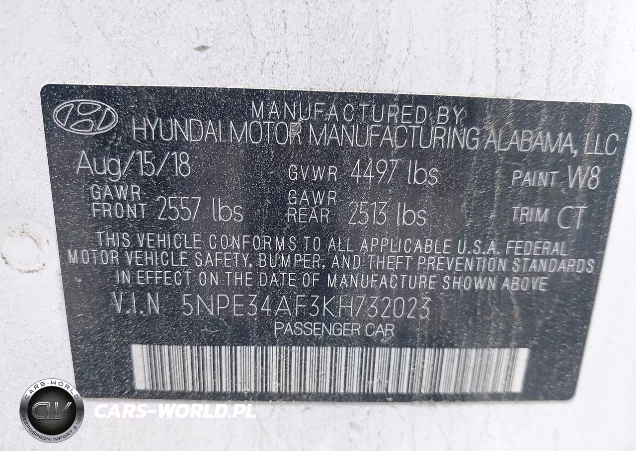 2019 Hyundai Sonata Limited VIN:5NPE34AF3KH732023 - 9