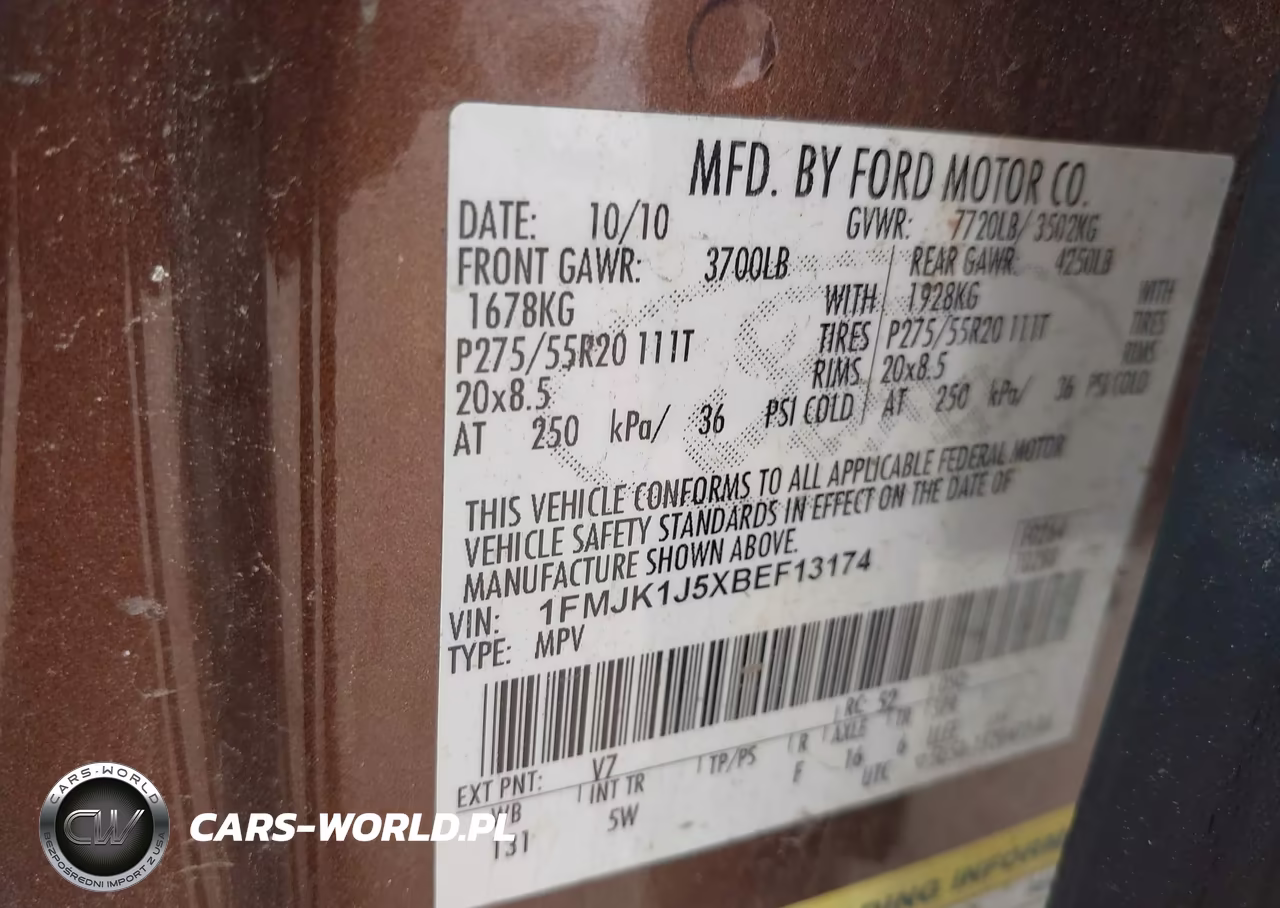 2011 Ford Expedition El King Ranch VIN:1FMJK1J5XBEF13174 - 9