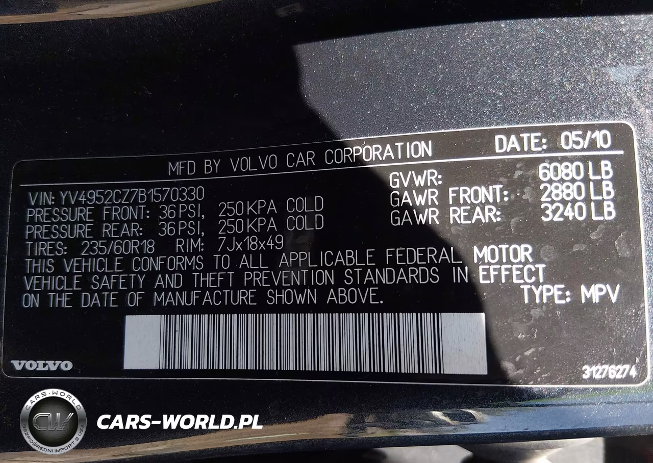 2011 Volvo Xc90 3.2 VIN:YV4952CZ7B1570330 - 9