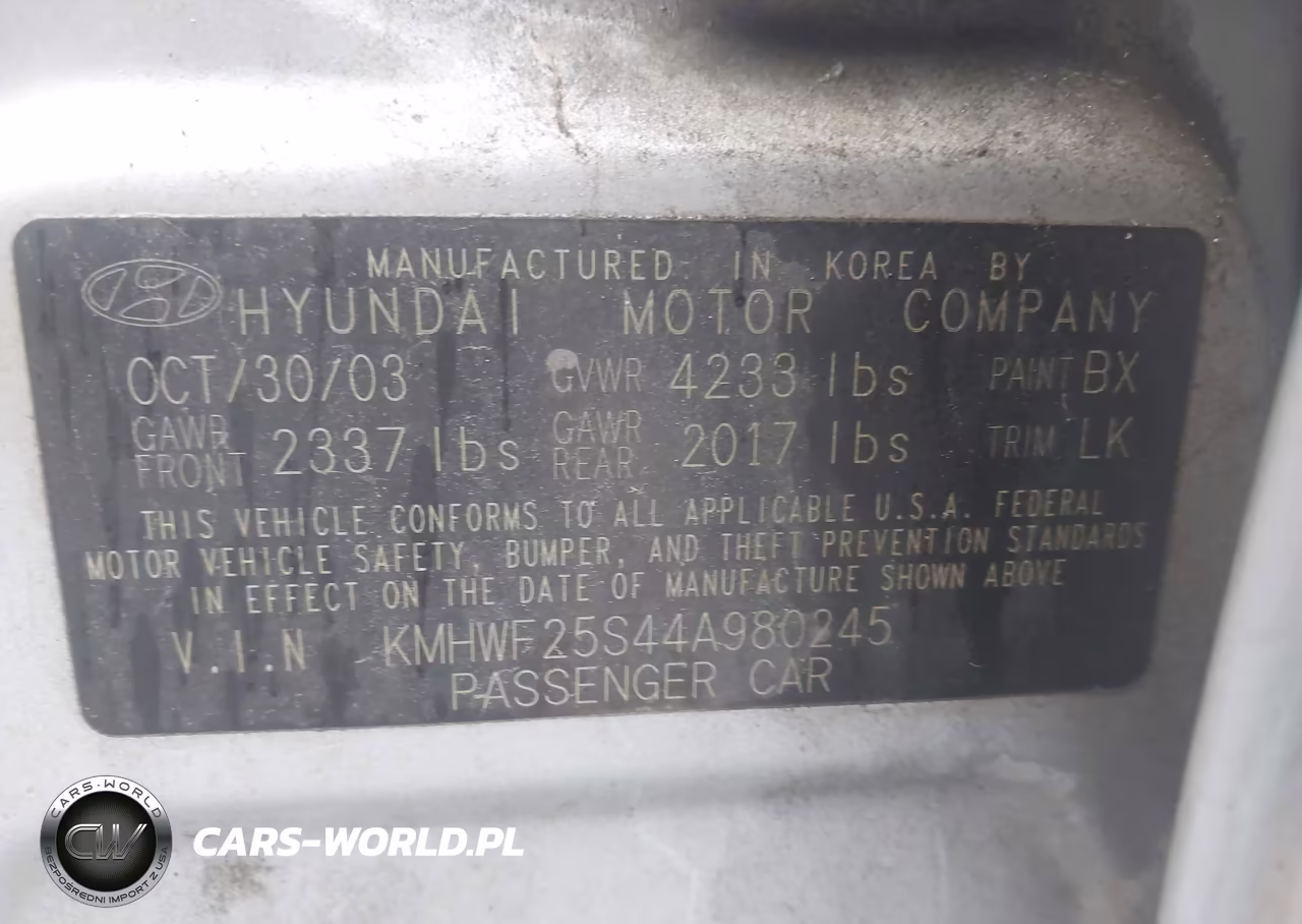 2004 Hyundai Sonata VIN:KMHWF25S44A980245 - 9