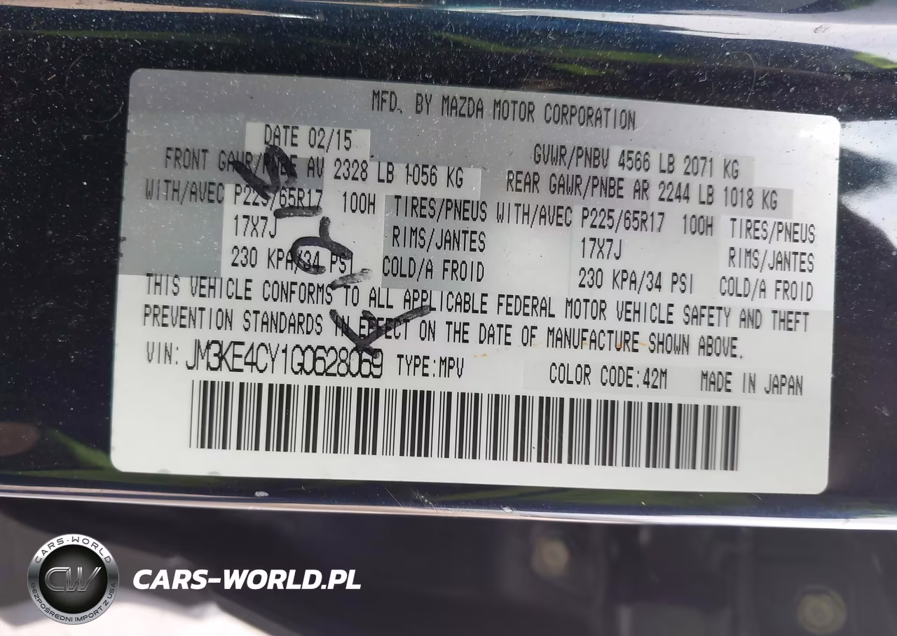 2016 Mazda Cx-5 Touring VIN:JM3KE4CY1G0628069 - 9