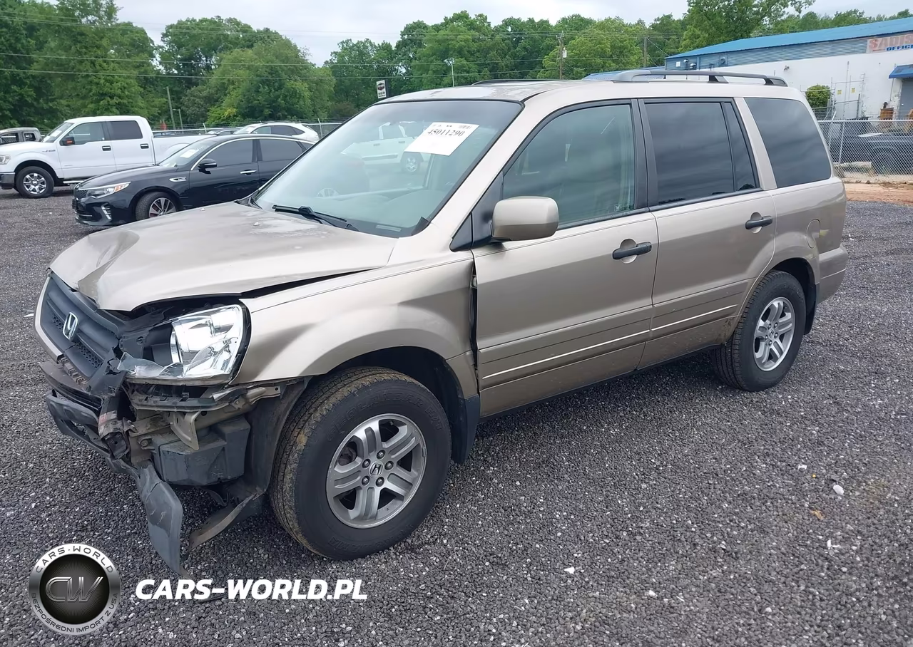 2005 Honda Pilot Ex-L VIN:2HKYF18585H504362 - 2