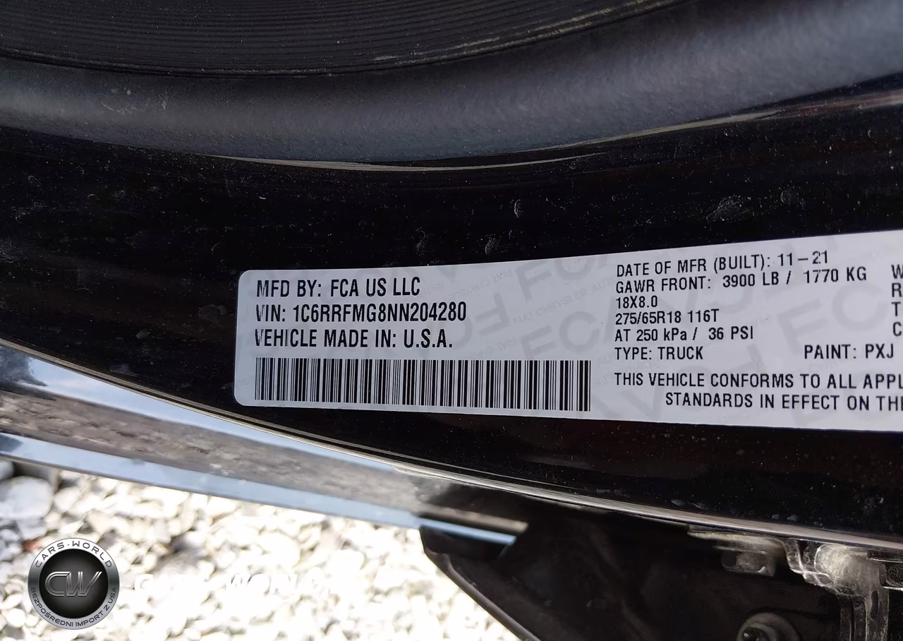 2022 Ram 1500 Big Horn 4X4 6'4 Box VIN:1C6RRFMG8NN204280 - 9