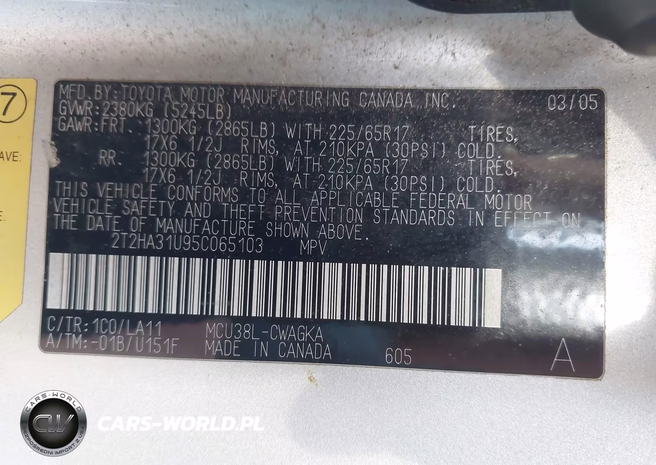 2005 Lexus Rx 330 VIN:2T2HA31U95C065103 - 9