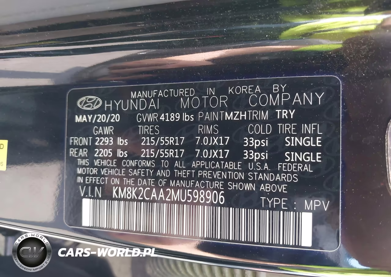 2021 Hyundai Kona Sel VIN:KM8K2CAA2MU598906 - 9