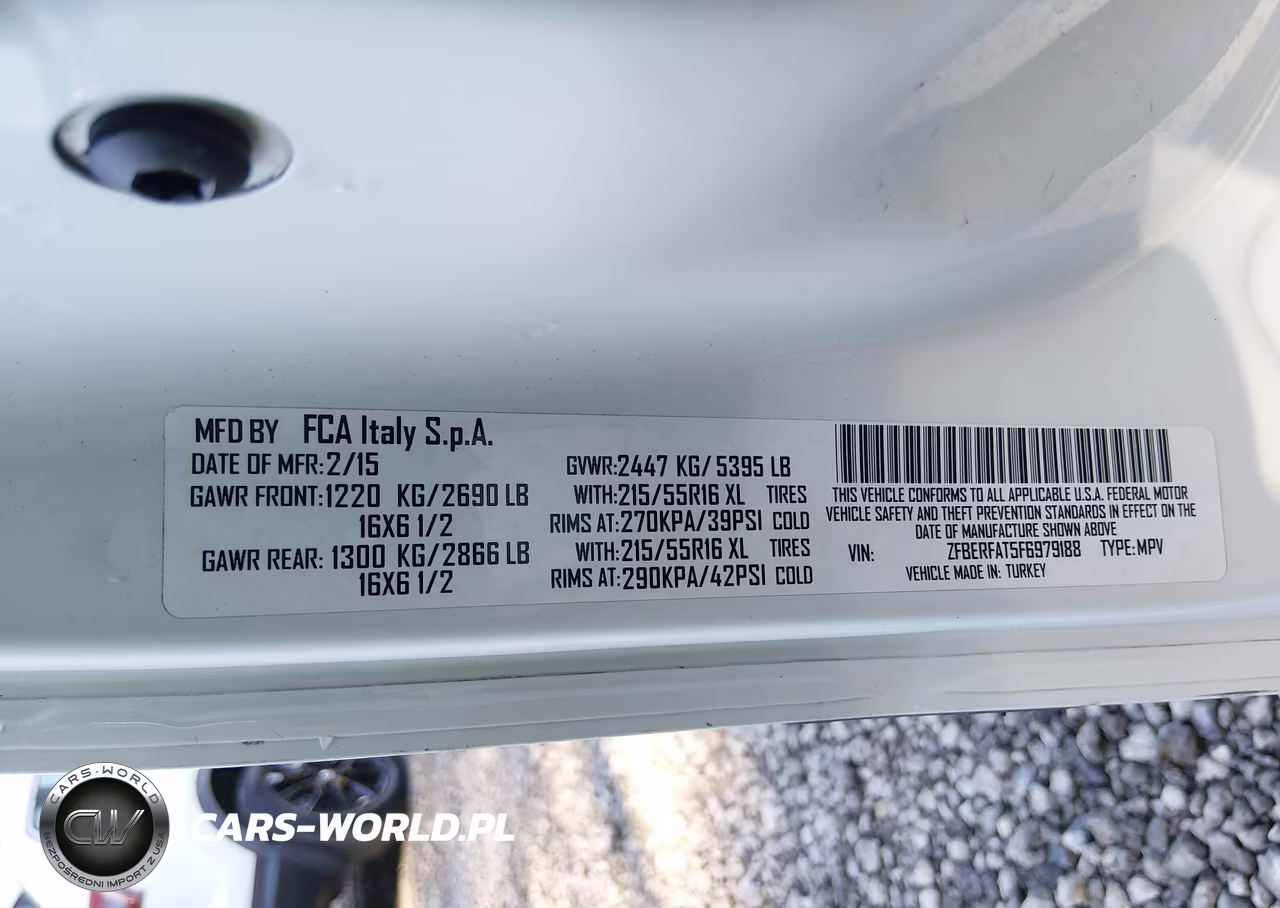 2015 Ram Promaster City Tradesman VIN:ZFBERFAT5F6979188 - 9