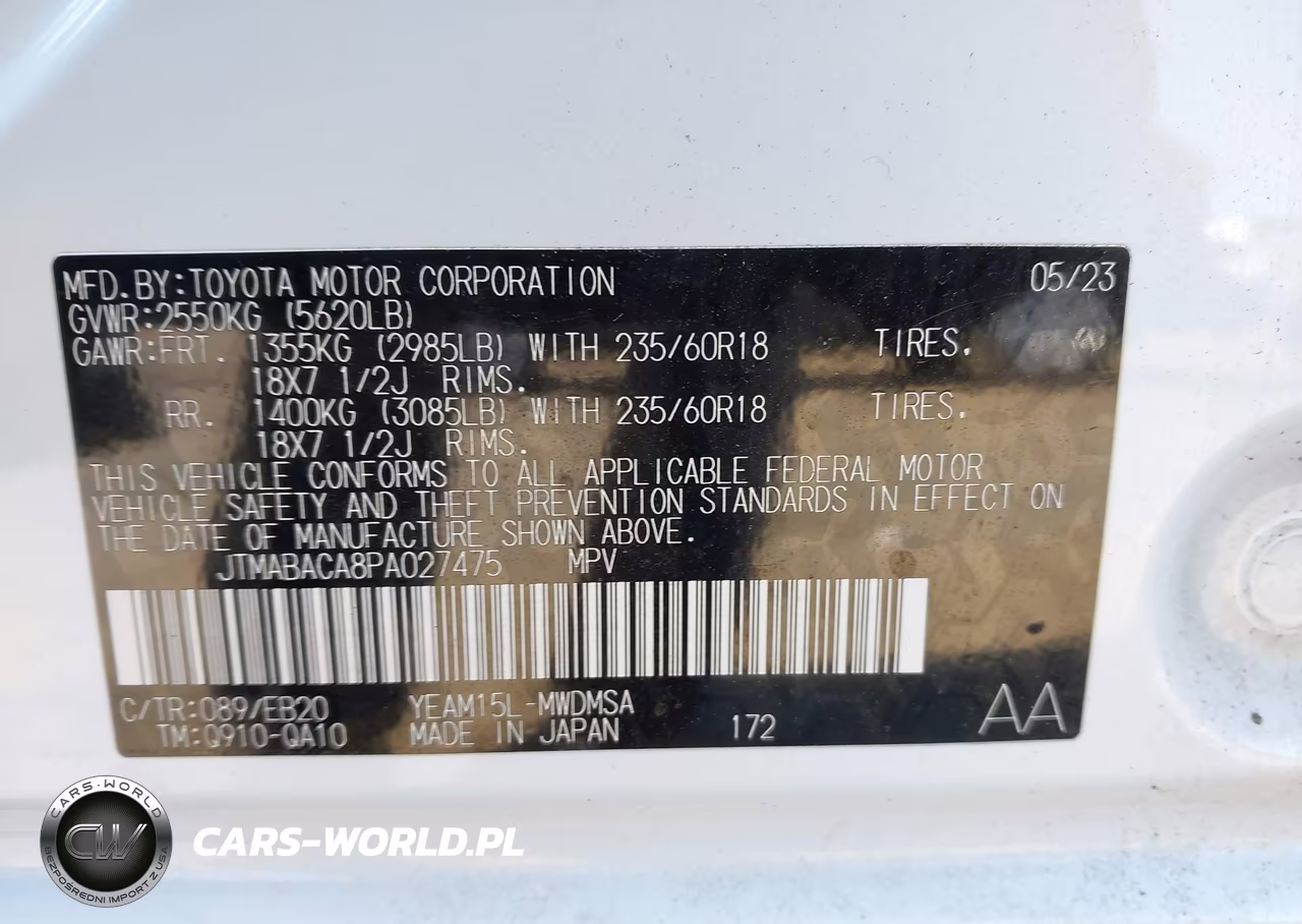 2023 Toyota Bz4X Xle VIN:JTMABACA8PA027475 - 9