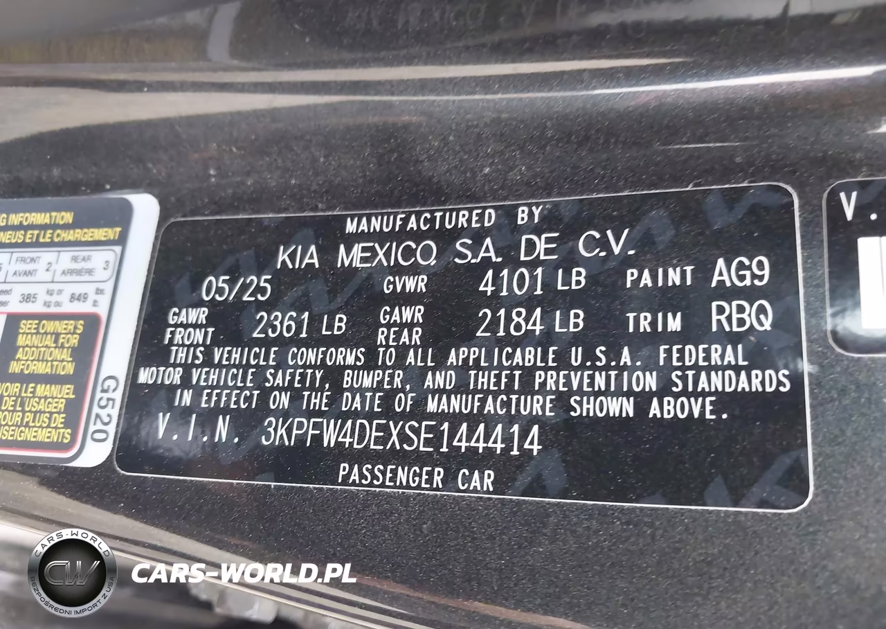 2025 Kia K4 Gt-Line VIN:3KPFW4DEXSE144414 - 9