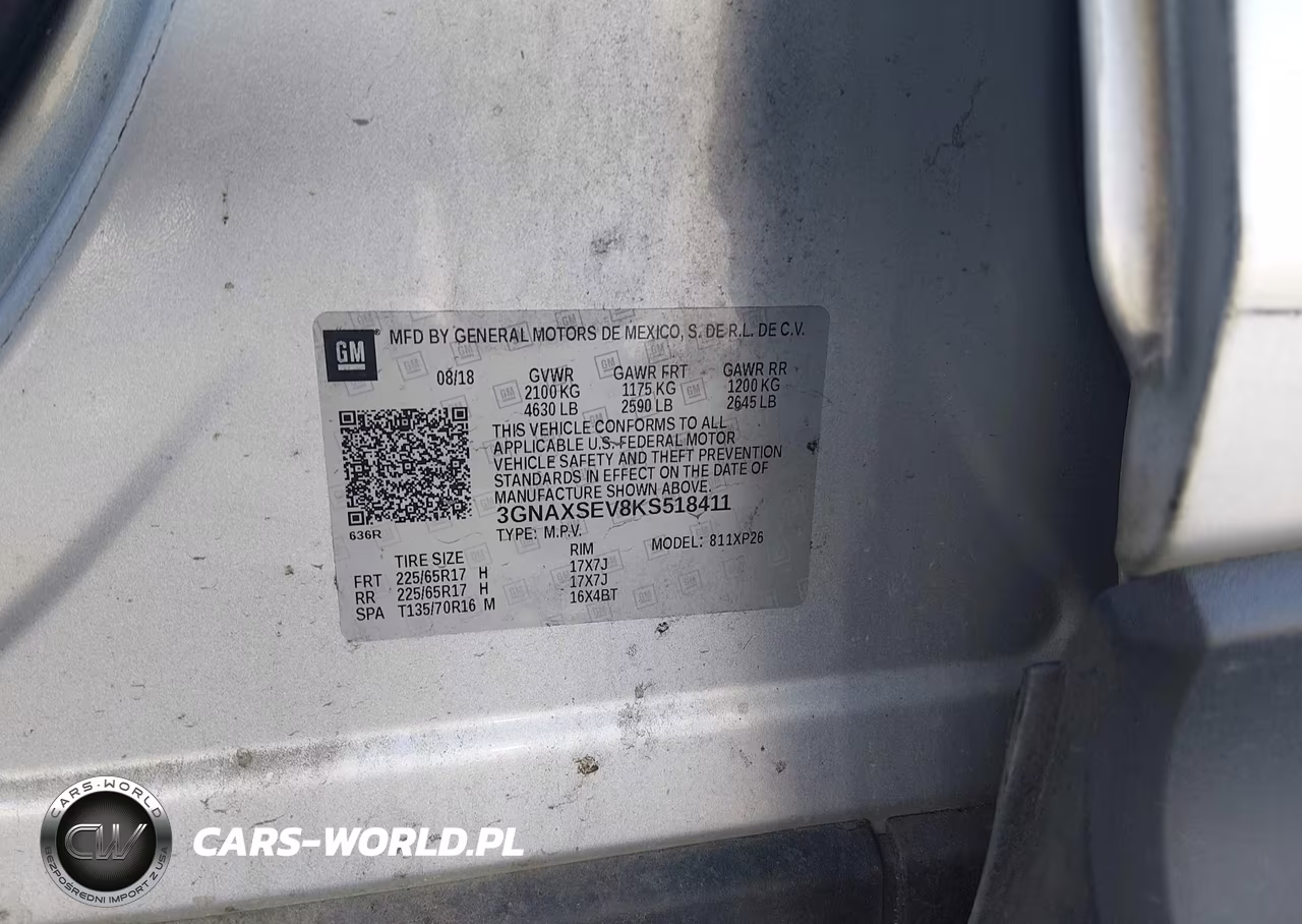 2019 Chevrolet Equinox Ls VIN:3GNAXSEV8KS518411 - 9