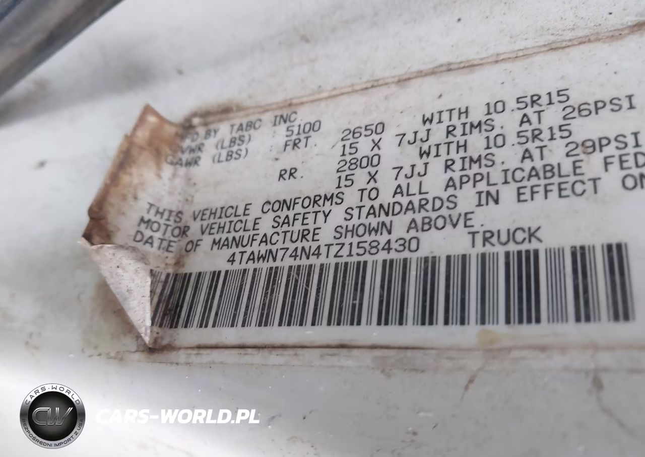 1996 Toyota Tacoma Xtracab Sr5 VIN:4TAWN74N4TZ158430 - 9