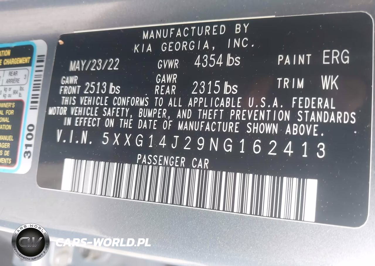 2022 Kia K5 Lxs VIN:5XXG14J29NG162413 - 9