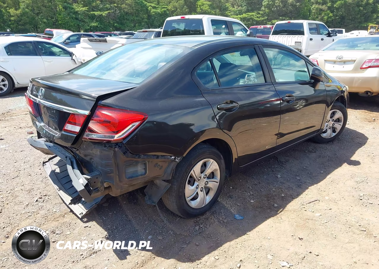 2013 Honda Civic Lx VIN:19XFB2F50DE071392 - 4