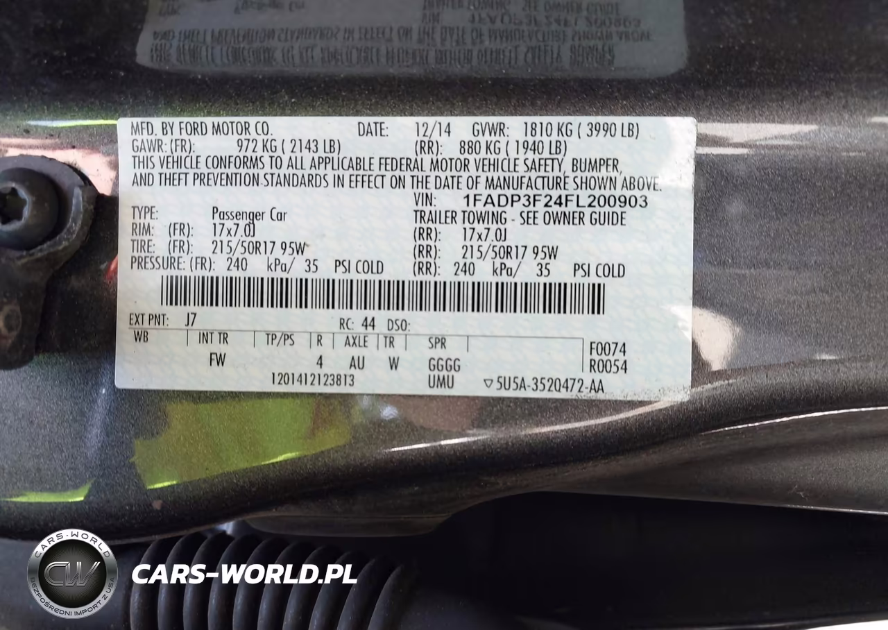 2015 Ford Focus Se VIN:1FADP3F24FL200903 - 9
