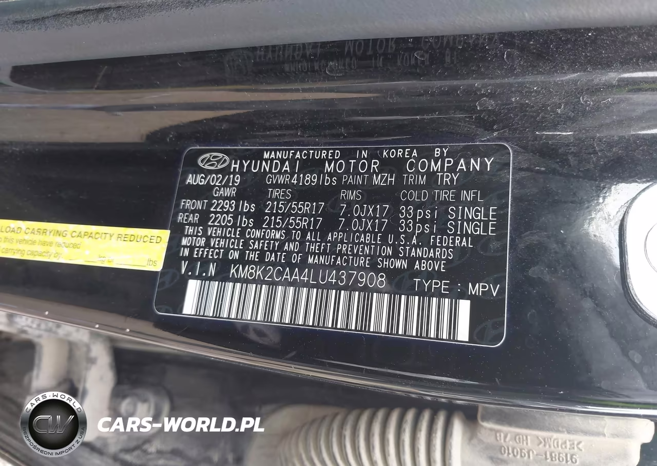 2020 Hyundai Kona Sel VIN:KM8K2CAA4LU437908 - 9