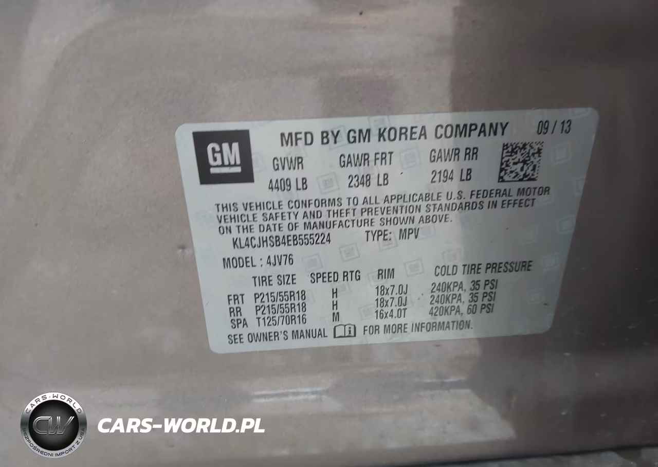 2014 Buick Encore Premium VIN:KL4CJHSB4EB555224 - 9