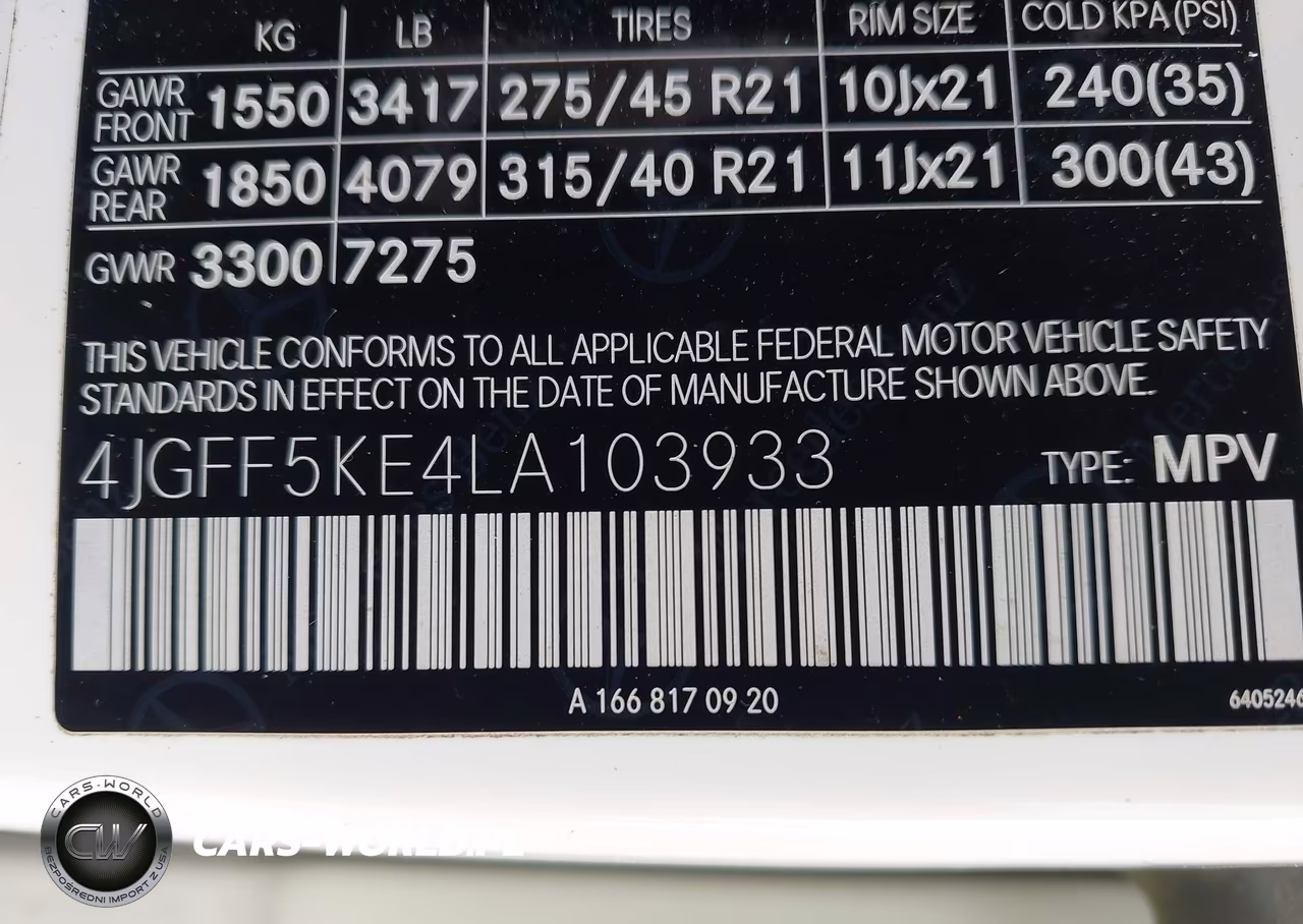 2020 Mercedes-Benz Gls 450 4Matic VIN:4JGFF5KE4LA103933 - 9