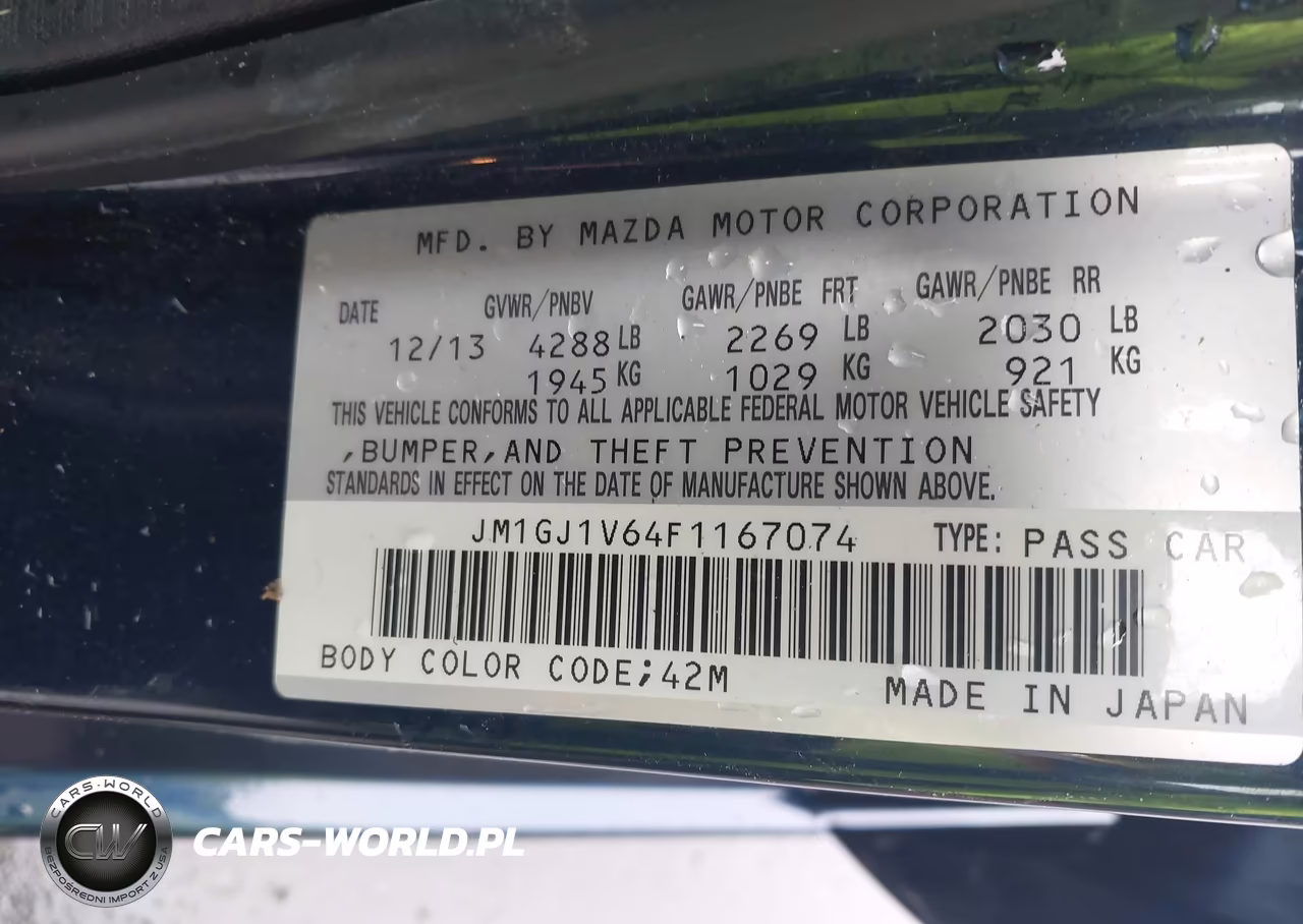 2015 Mazda Mazda6 I Touring VIN:JM1GJ1V64F1167074 - 9