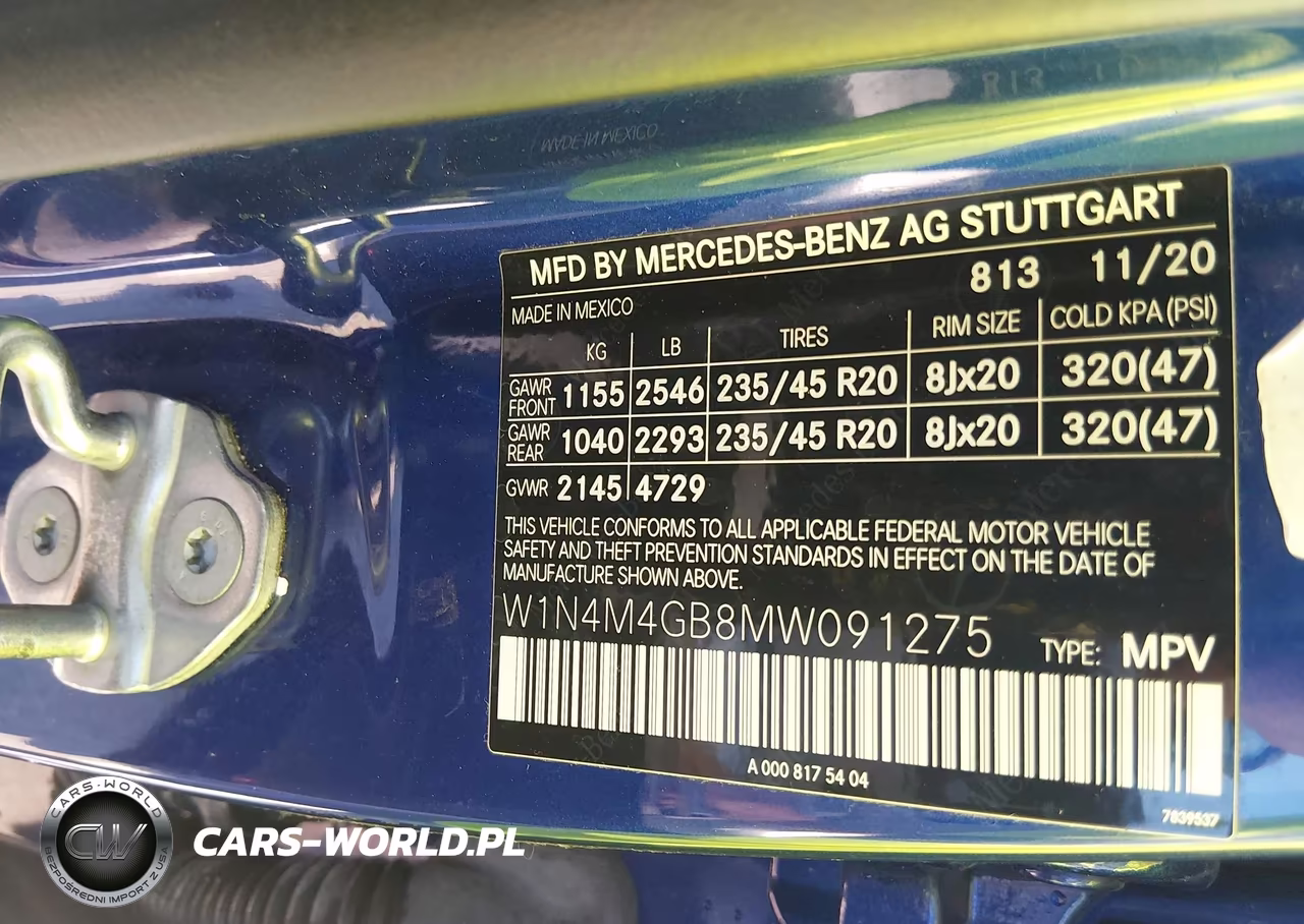 2021 Mercedes-Benz Glb 250 VIN:W1N4M4GB8MW091275 - 9