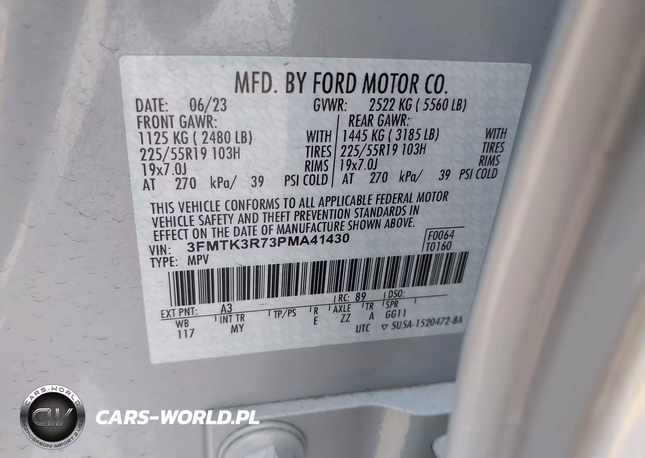 2023 Ford Mustang Mach-E Premium VIN:3FMTK3R73PMA41430 - 9