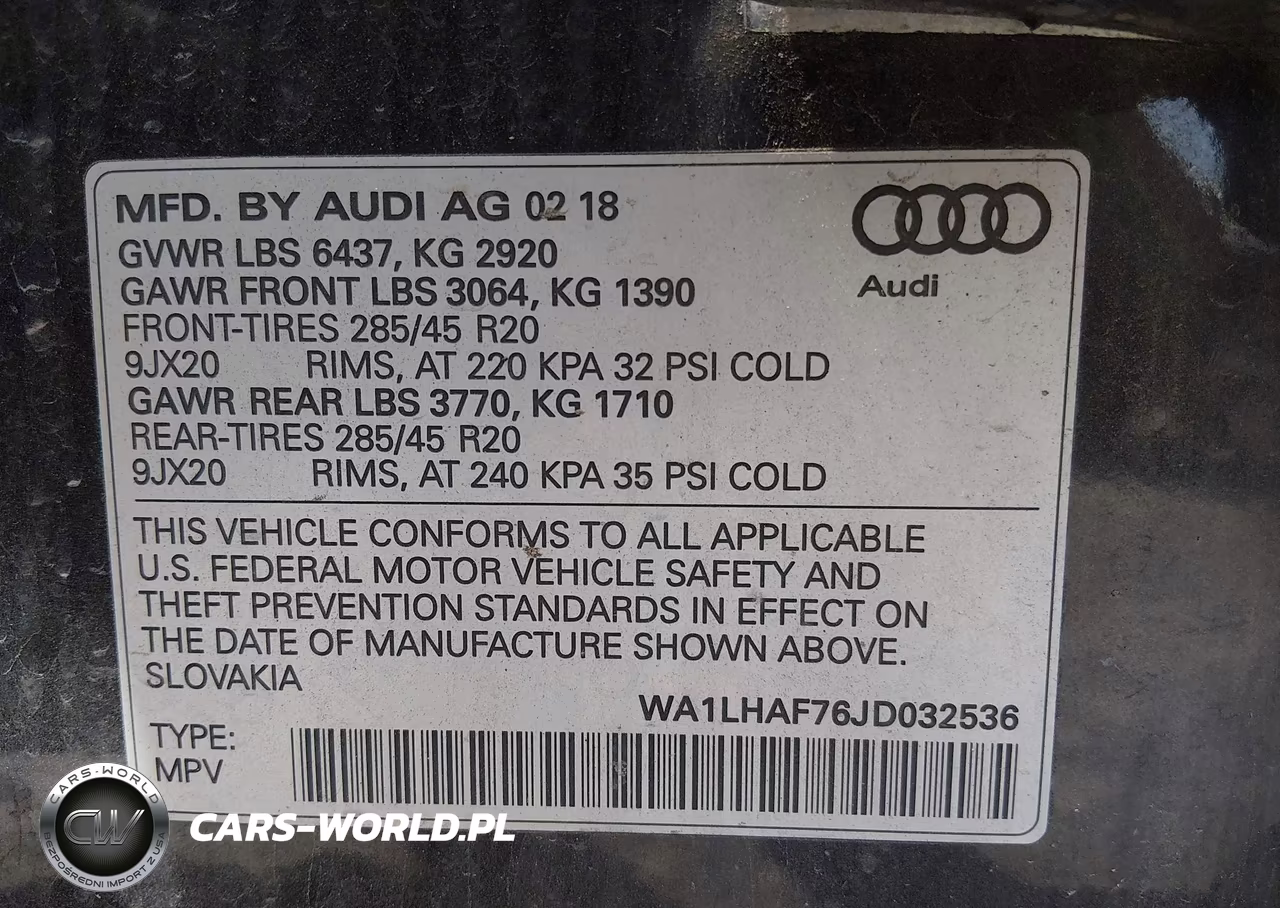 2018 Audi Q7 2.0T Premium VIN:WA1LHAF76JD032536 - 9
