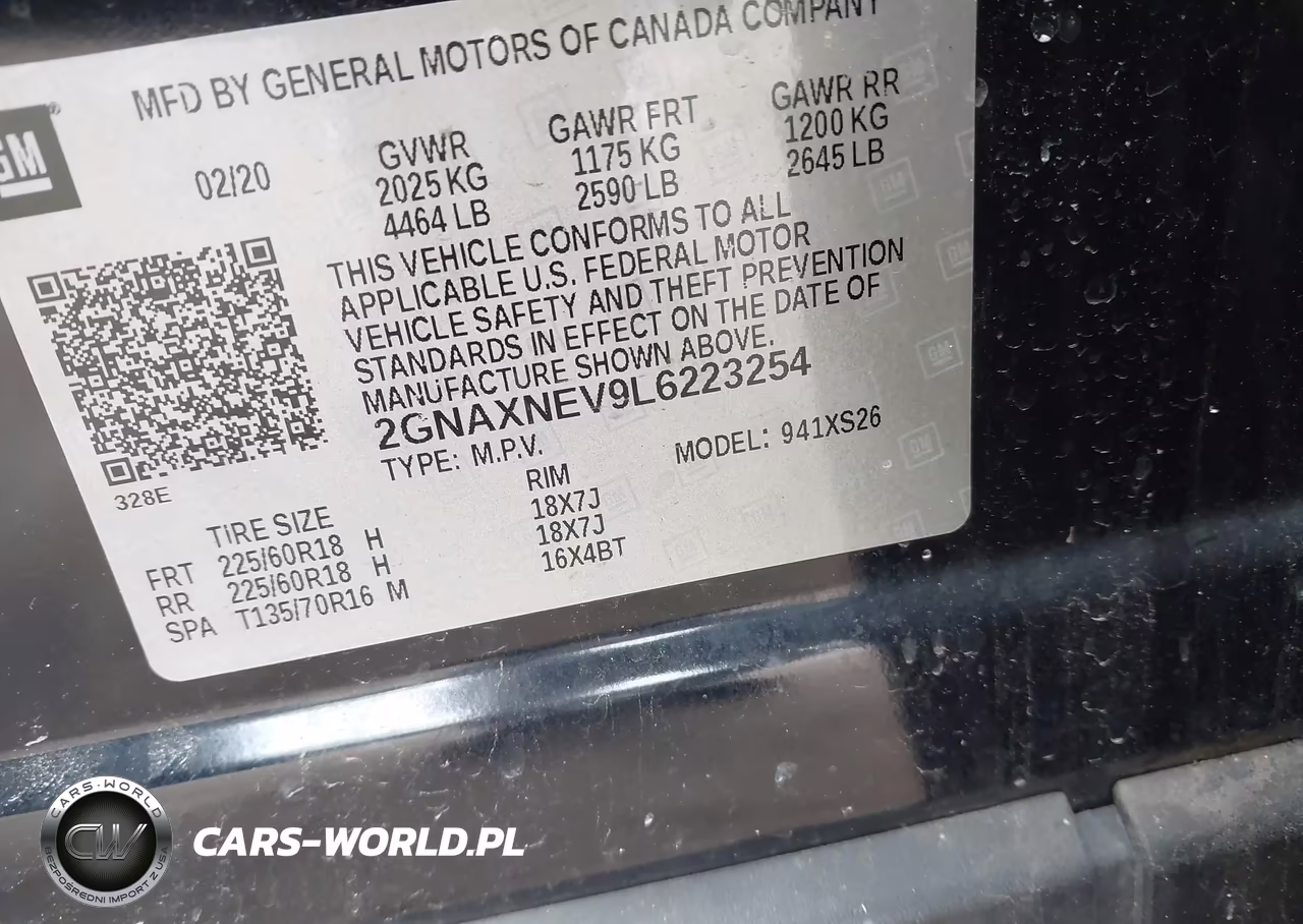 2020 Chevrolet Equinox Fwd Premier 1.5L Turbo VIN:2GNAXNEV9L6223254 - 9