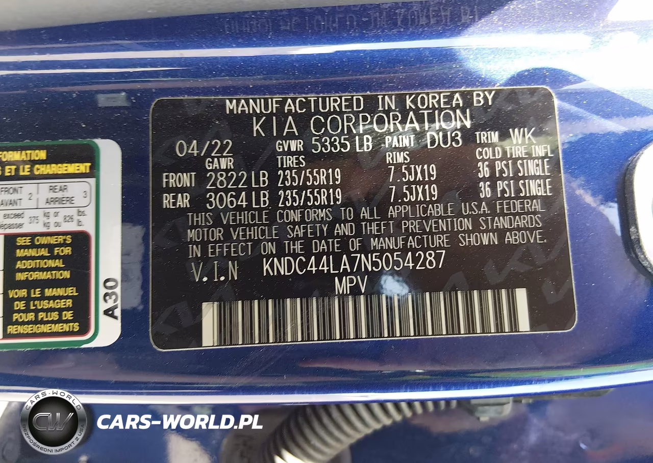 2022 Kia Ev6 Gt-Line VIN:KNDC44LA7N5054287 - 9