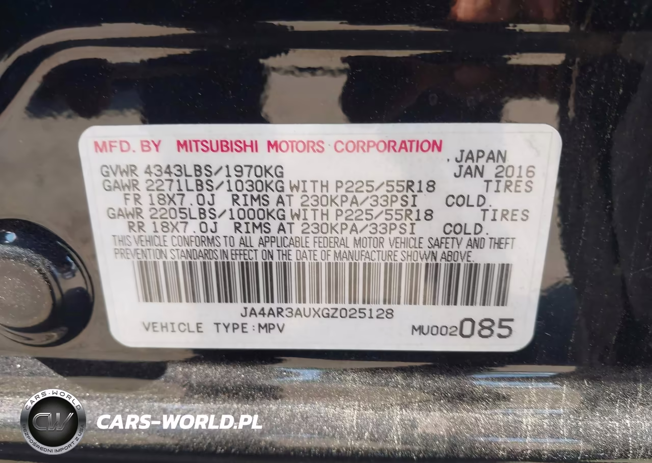 2016 Mitsubishi Outlander Sport 2.0 Es VIN:JA4AR3AUXGZ025128 - 9