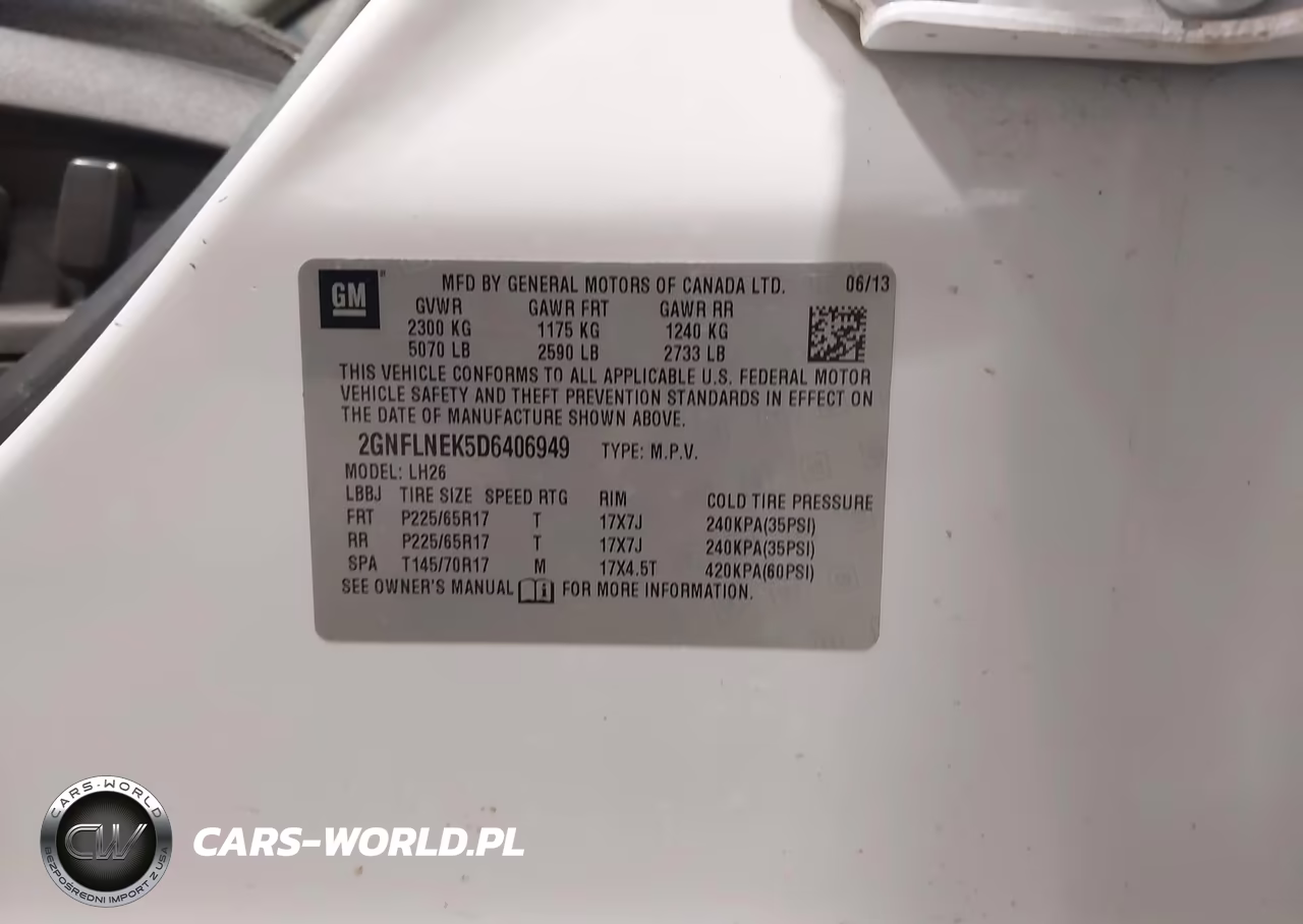 2013 Chevrolet Equinox 2Lt VIN:2GNFLNEK5D6406949 - 9