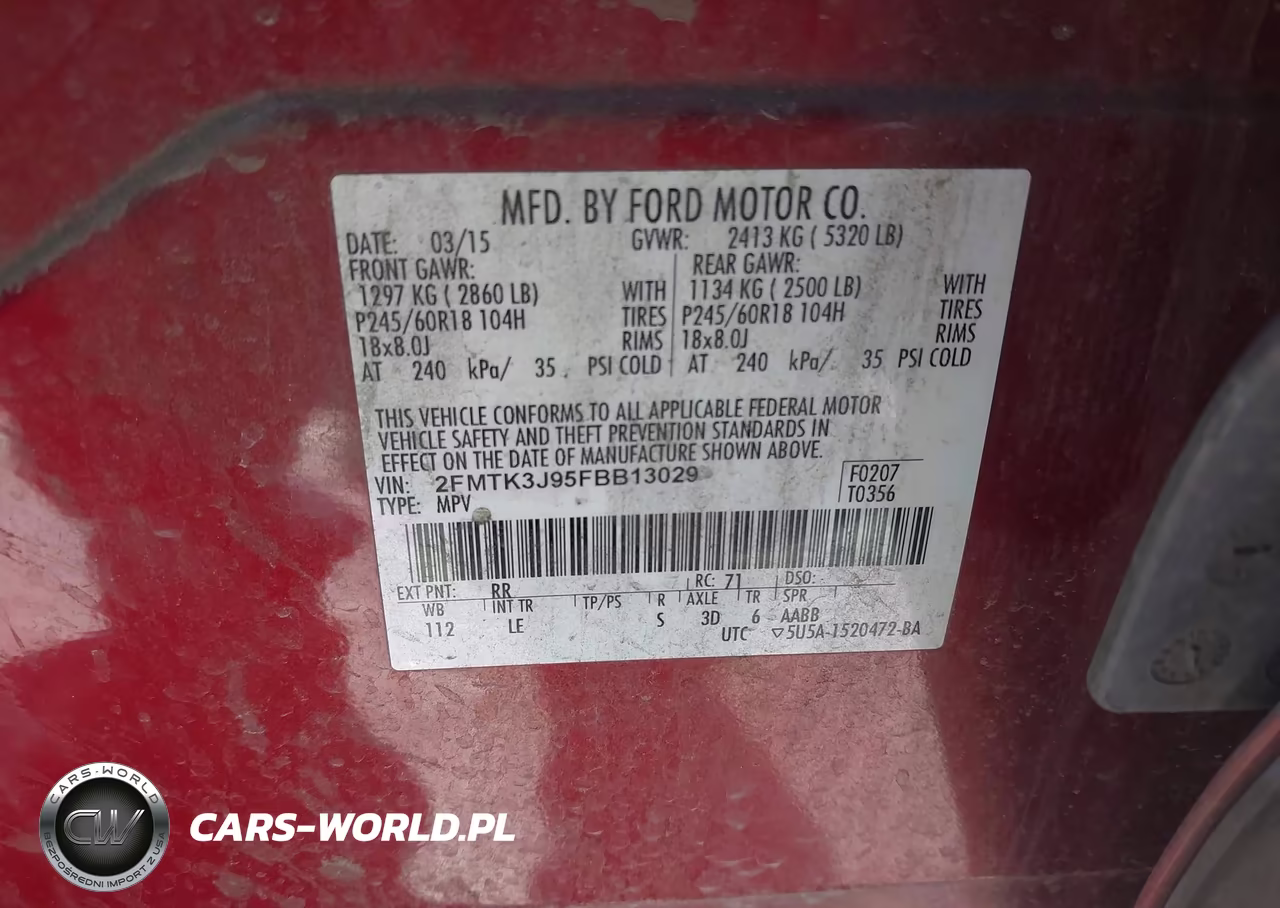 2015 Ford Edge Sel VIN:2FMTK3J95FBB13029 - 9