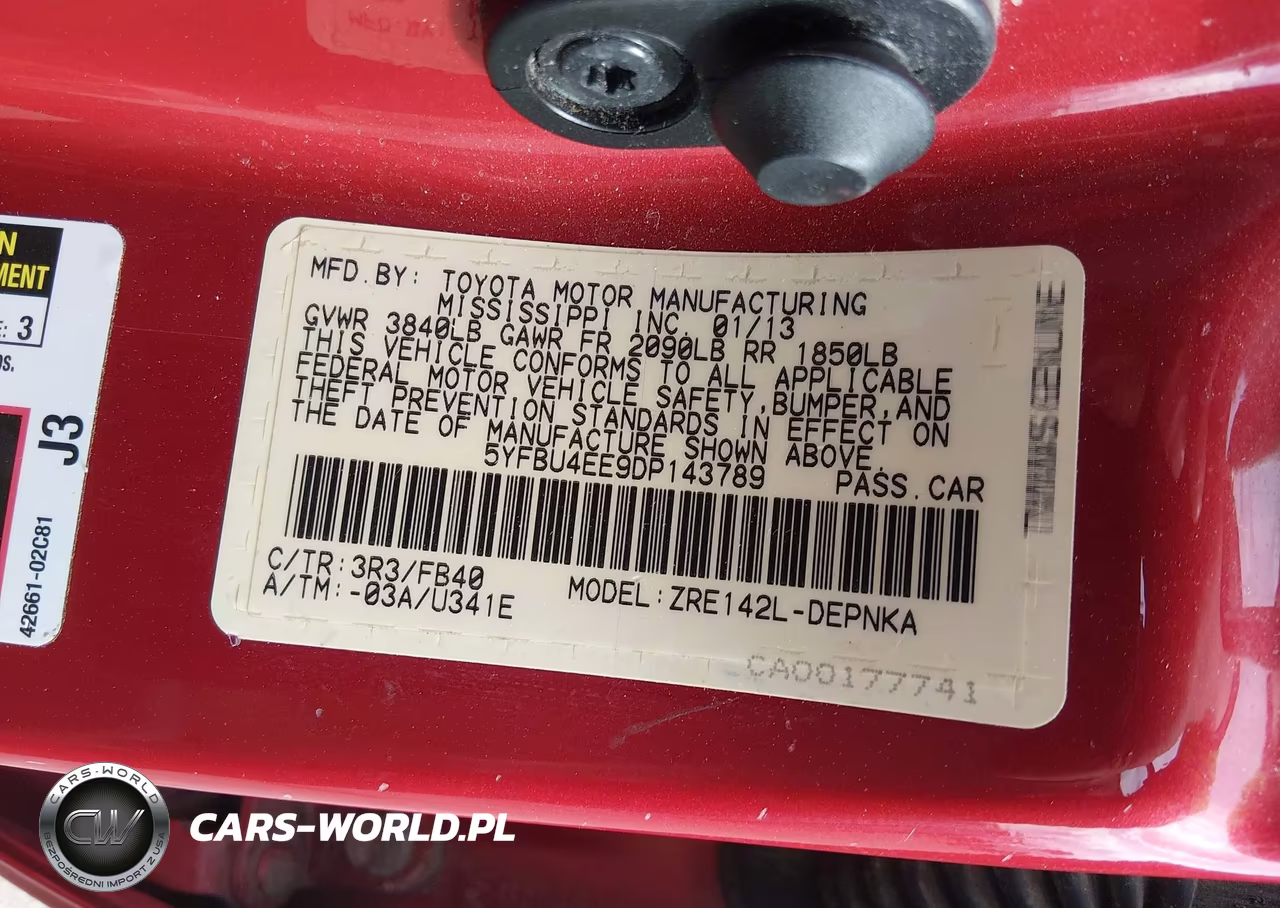 2013 Toyota Corolla Le VIN:5YFBU4EE9DP143789 - 9