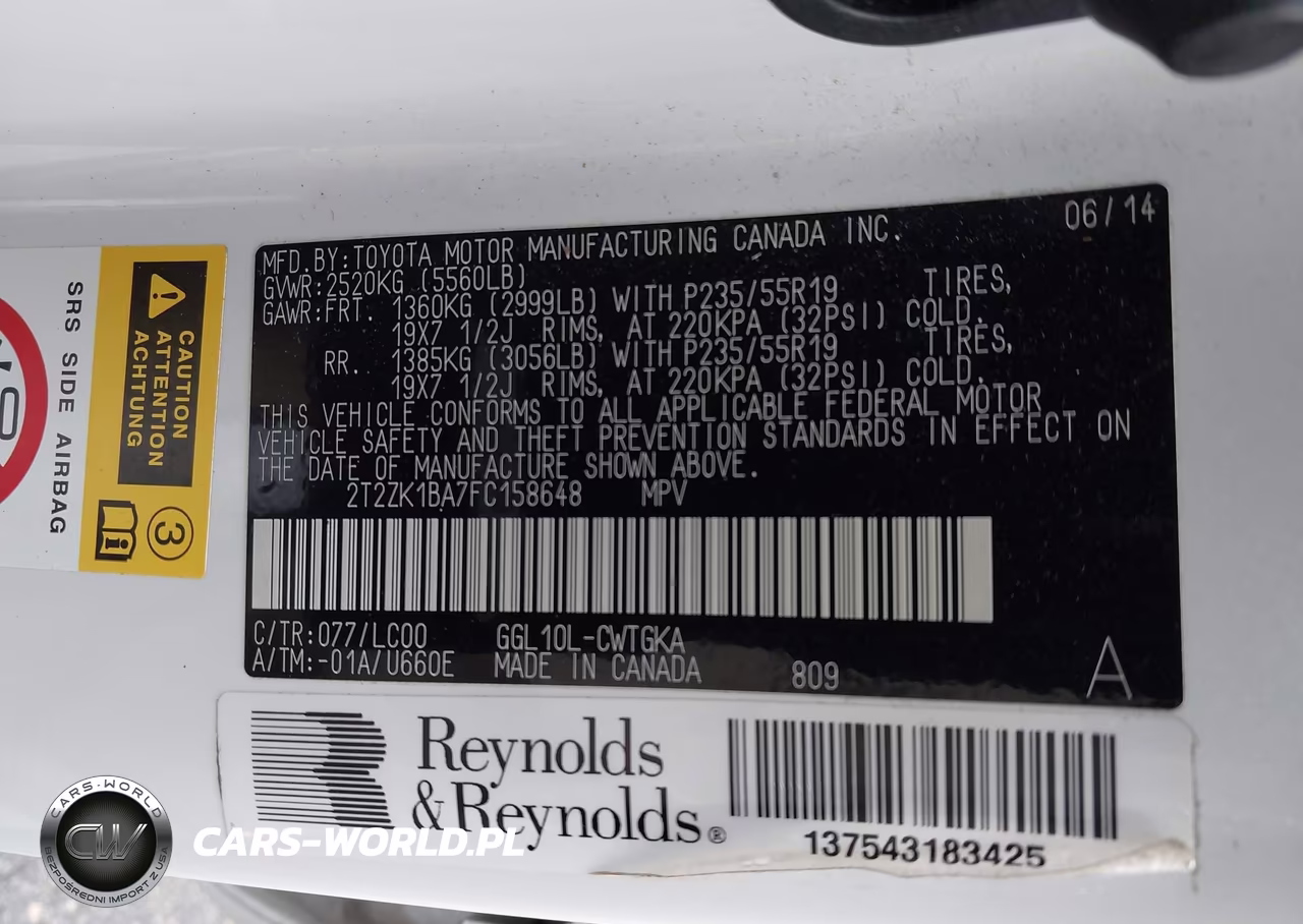 2015 Lexus Rx 350 VIN:2T2ZK1BA7FC158648 - 9