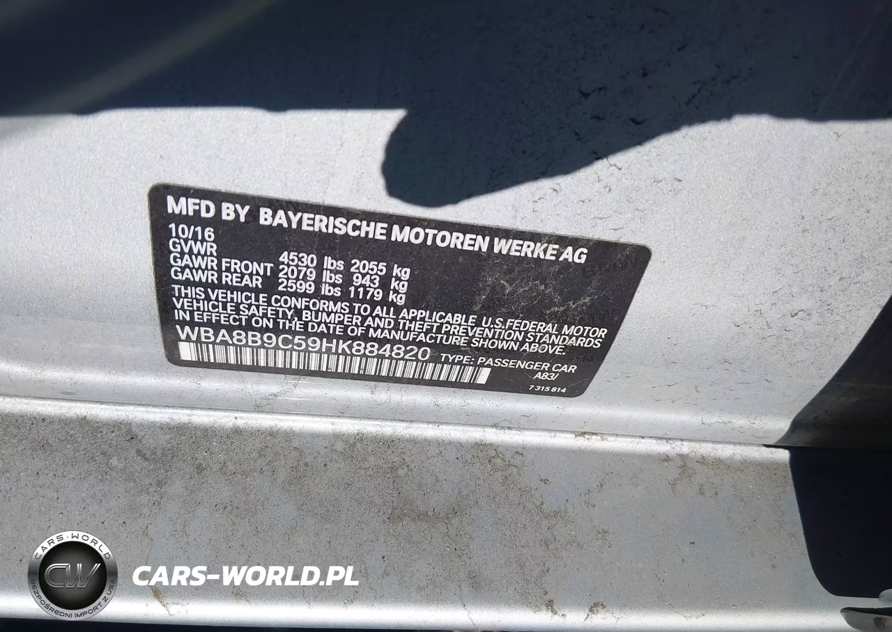 2017 BMW 330I VIN:WBA8B9C59HK884820 - 9