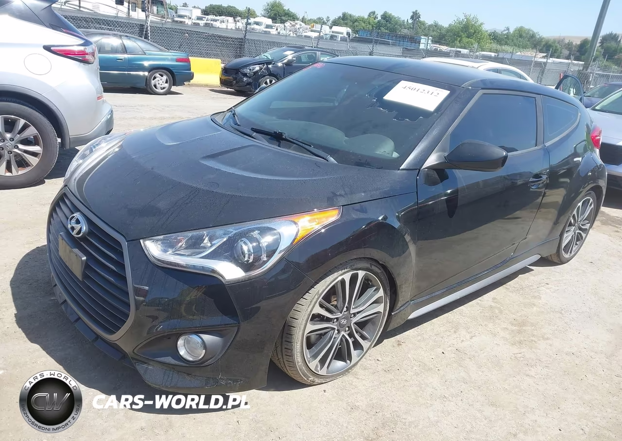 2016 Hyundai Veloster Turbo VIN:KMHTC6AE2GU300946 - 2