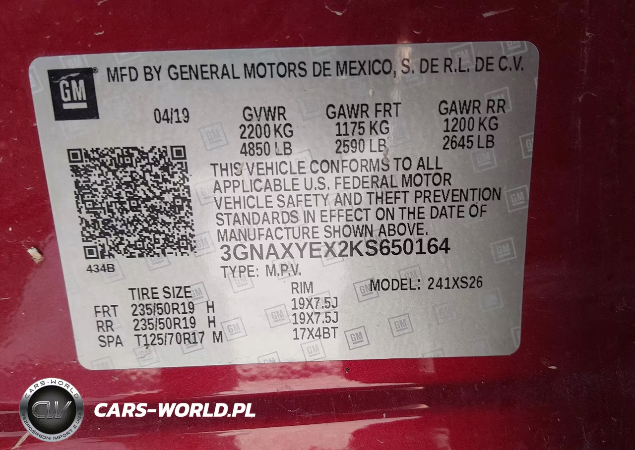 2019 Chevrolet Equinox Premier VIN:3GNAXYEX2KS650164 - 9