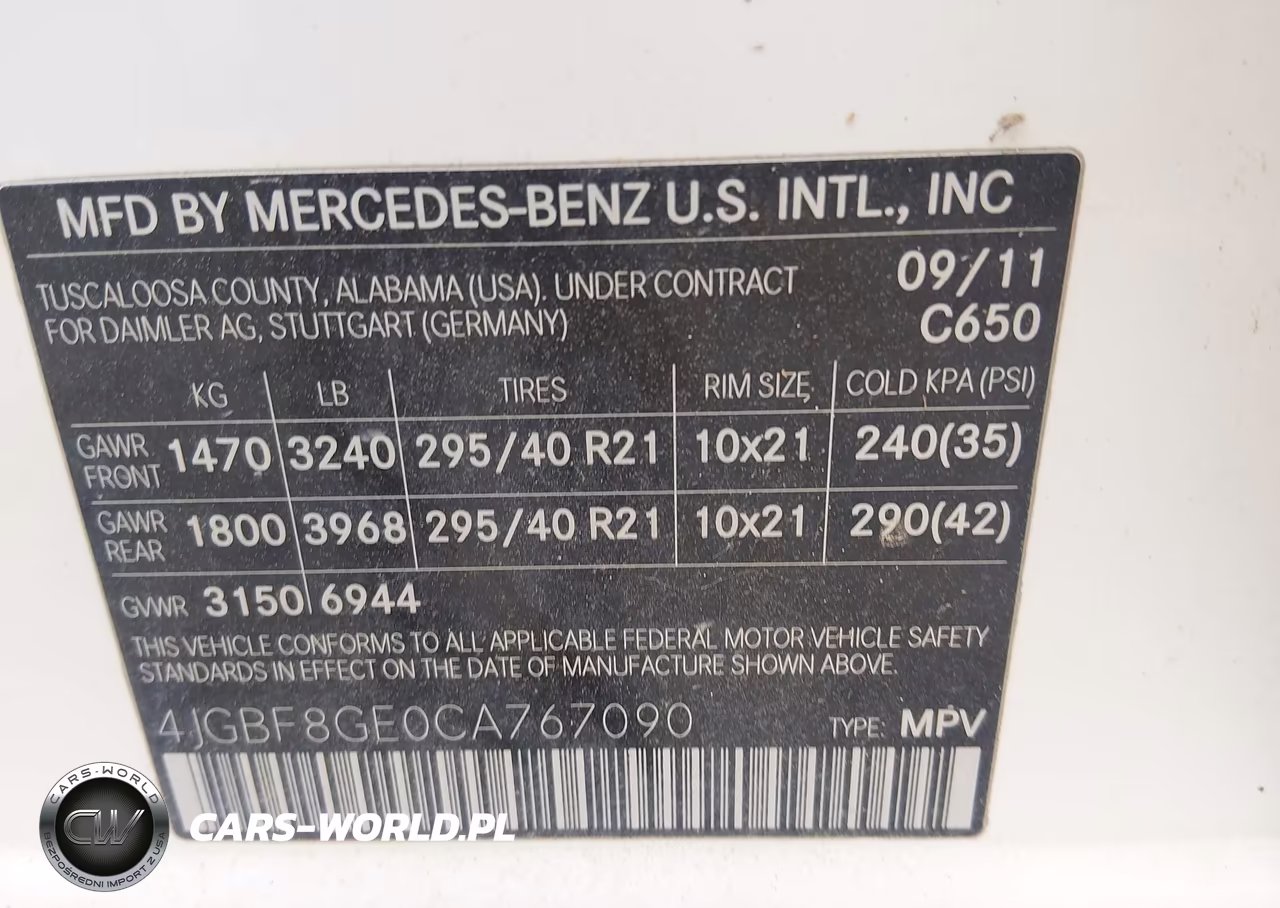 2012 Mercedes-Benz Gl 550 4Matic VIN:4JGBF8GE0CA767090 - 9