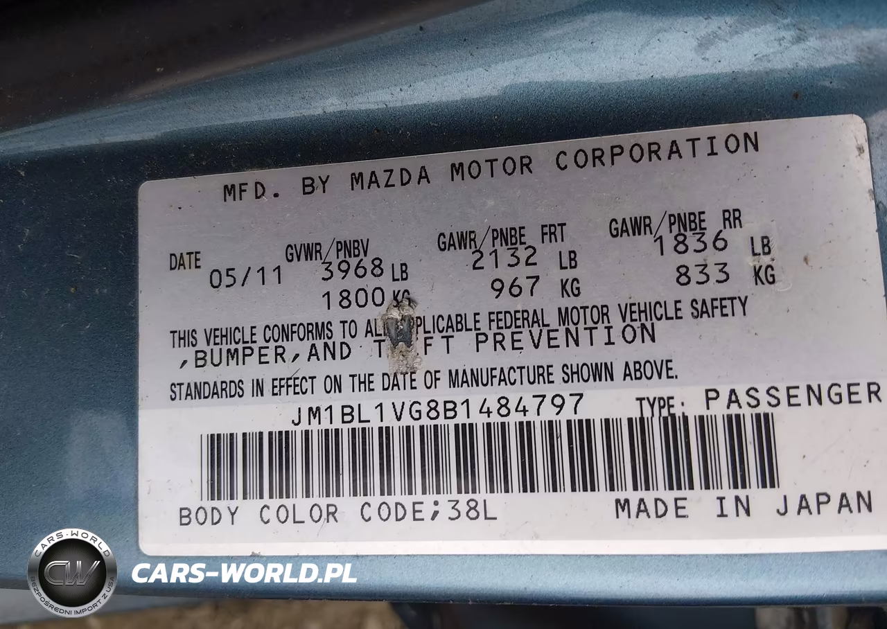 2011 Mazda Mazda3 I Touring VIN:JM1BL1VG8B1484797 - 9