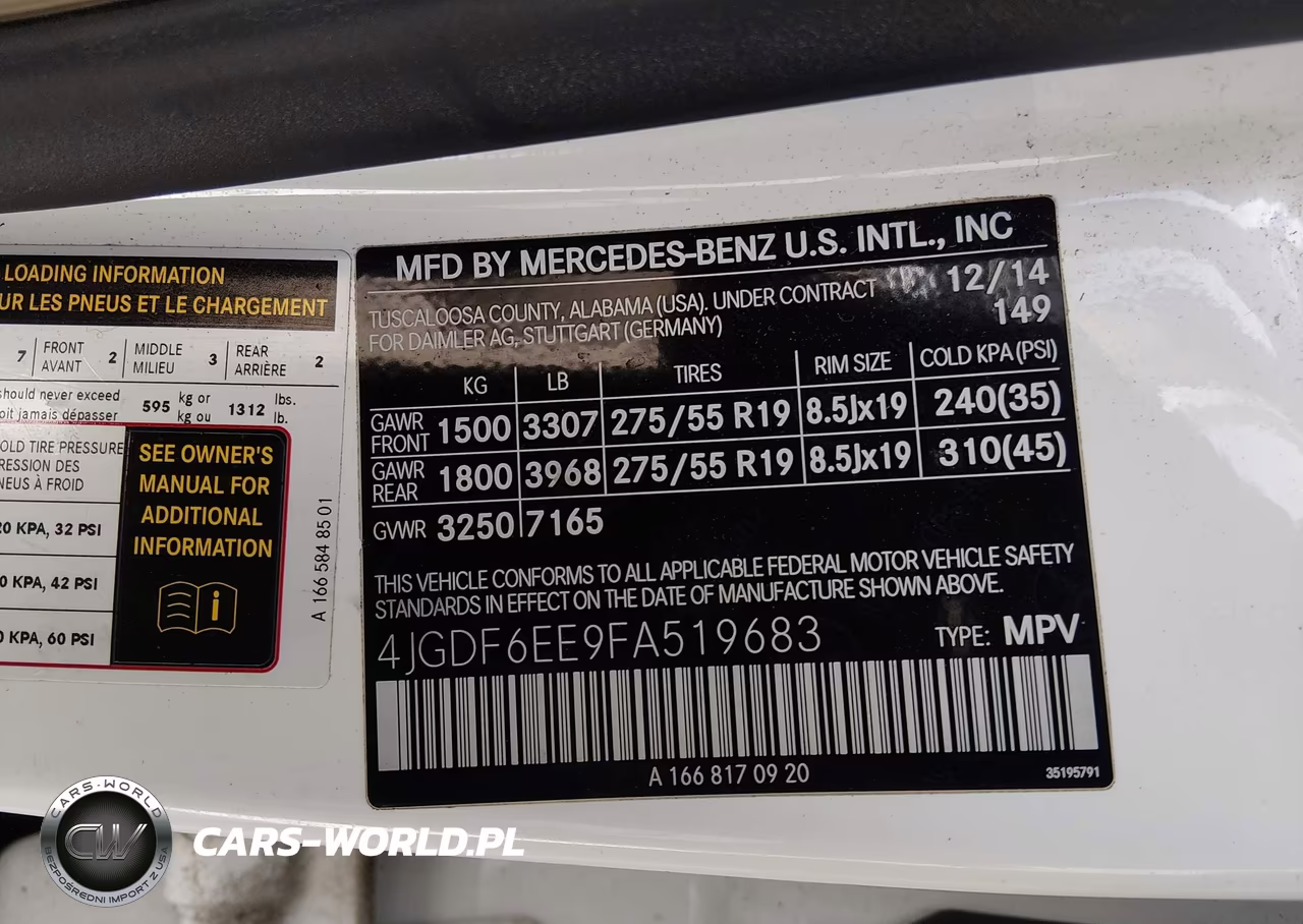 2015 Mercedes-Benz Gl 450 4Matic VIN:4JGDF6EE9FA519683 - 9