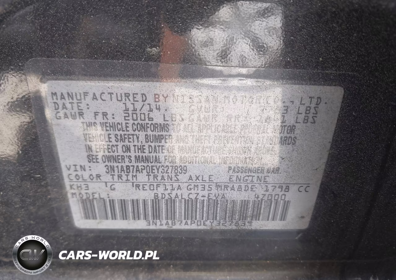 2014 Nissan Sentra S VIN:3N1AB7AP0EY327839 - 9