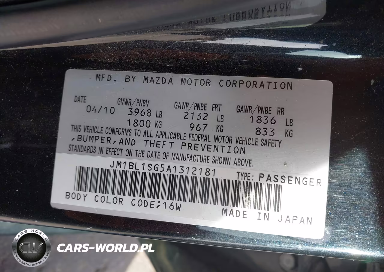 2010 Mazda Mazda3 I Touring VIN:JM1BL1SG5A1312181 - 9