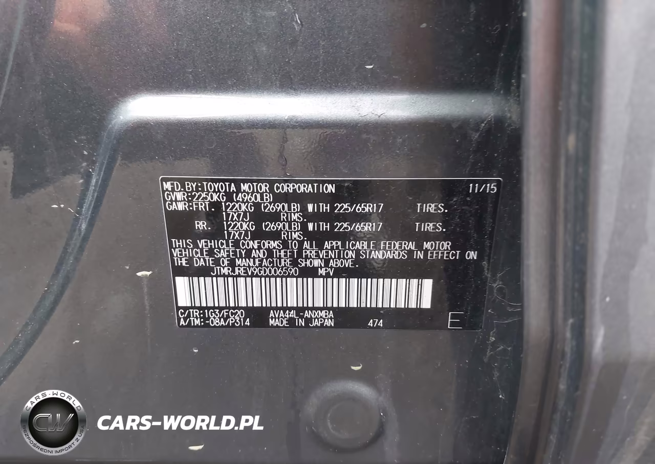 2016 Toyota Rav4 Hybrid Xle VIN:JTMRJREV9GD006590 - 9