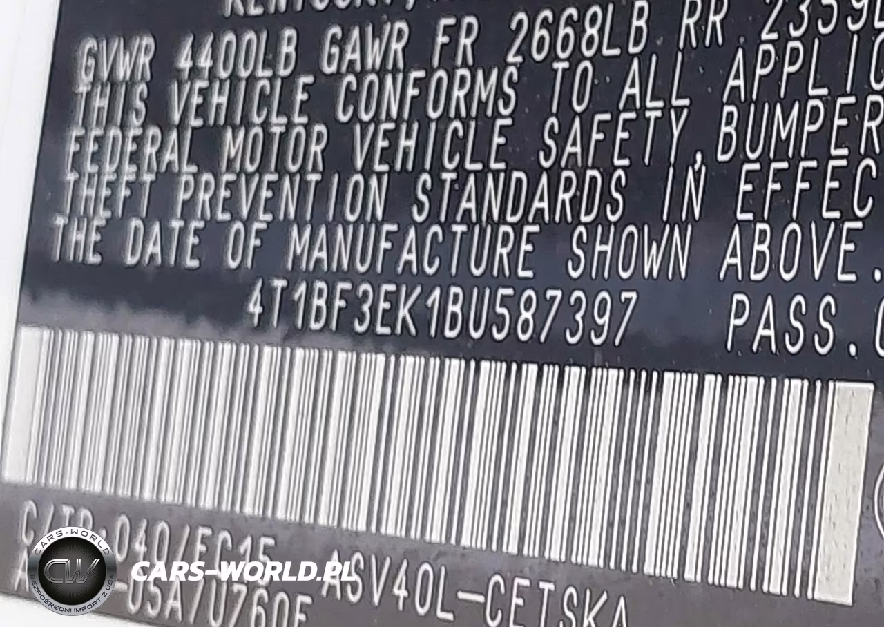 2011 Toyota Camry Se VIN:4T1BF3EK1BU587397 - 9