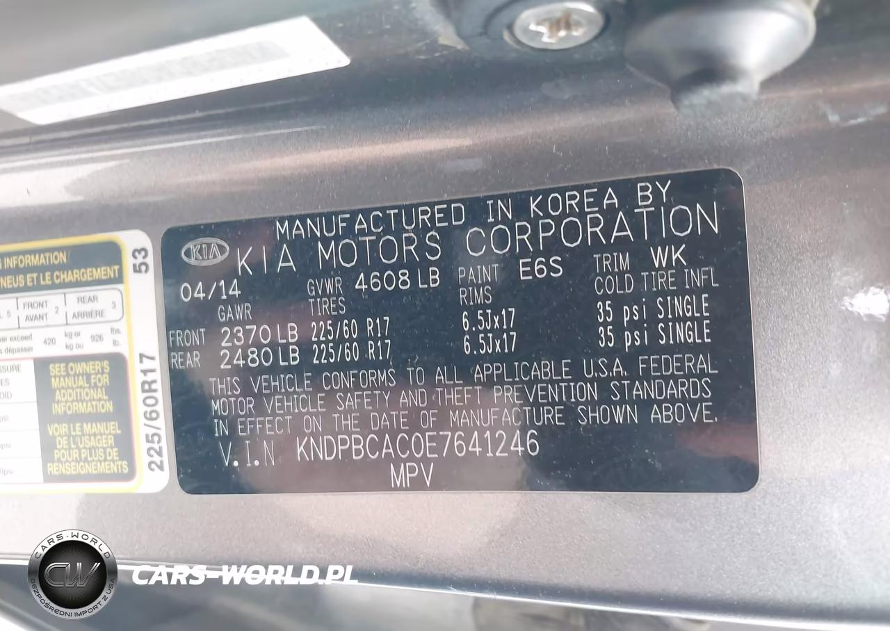 2014 Kia Sportage Lx VIN:KNDPBCAC0E7641246 - 9