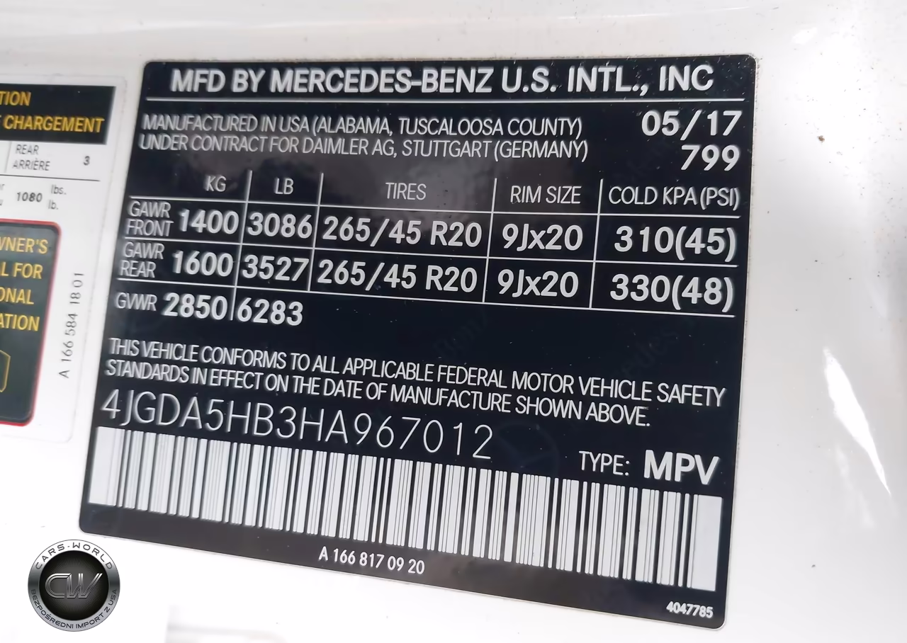 2017 Mercedes-Benz Gle 350 4Matic VIN:4JGDA5HB3HA967012 - 9