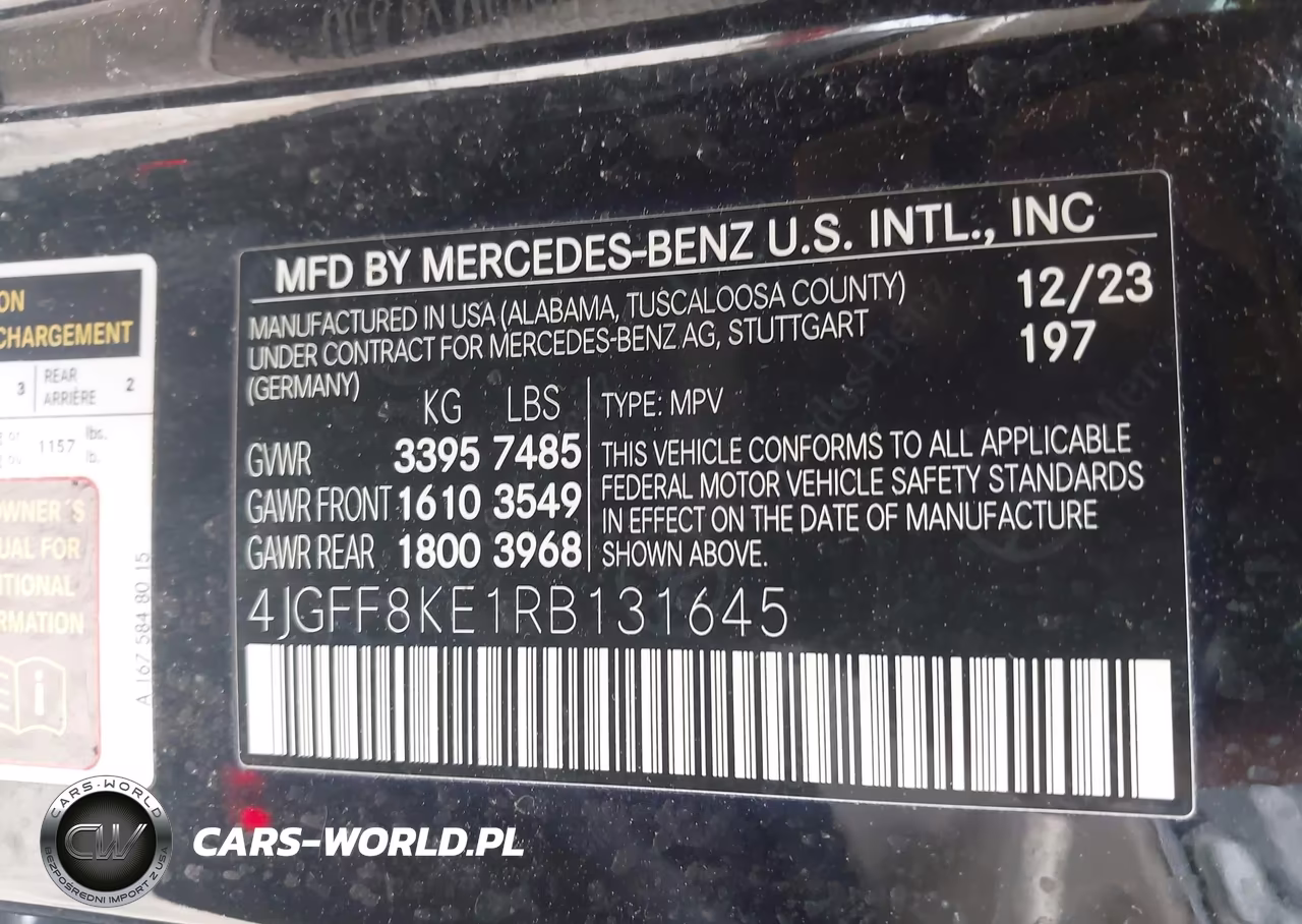 2024 Mercedes-Benz Amg Gls 63 4Matic VIN:4JGFF8KE1RB131645 - 9