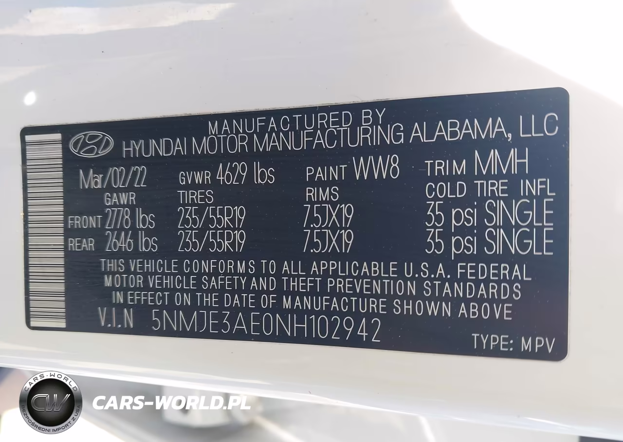 2022 Hyundai Tucson Limited VIN:5NMJE3AE0NH102942 - 9