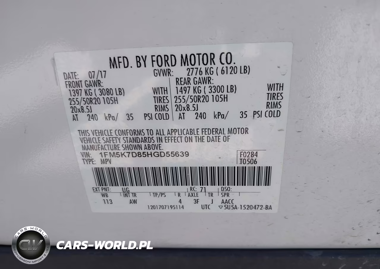 2017 Ford Explorer Xlt VIN:1FM5K7D85HGD55639 - 9