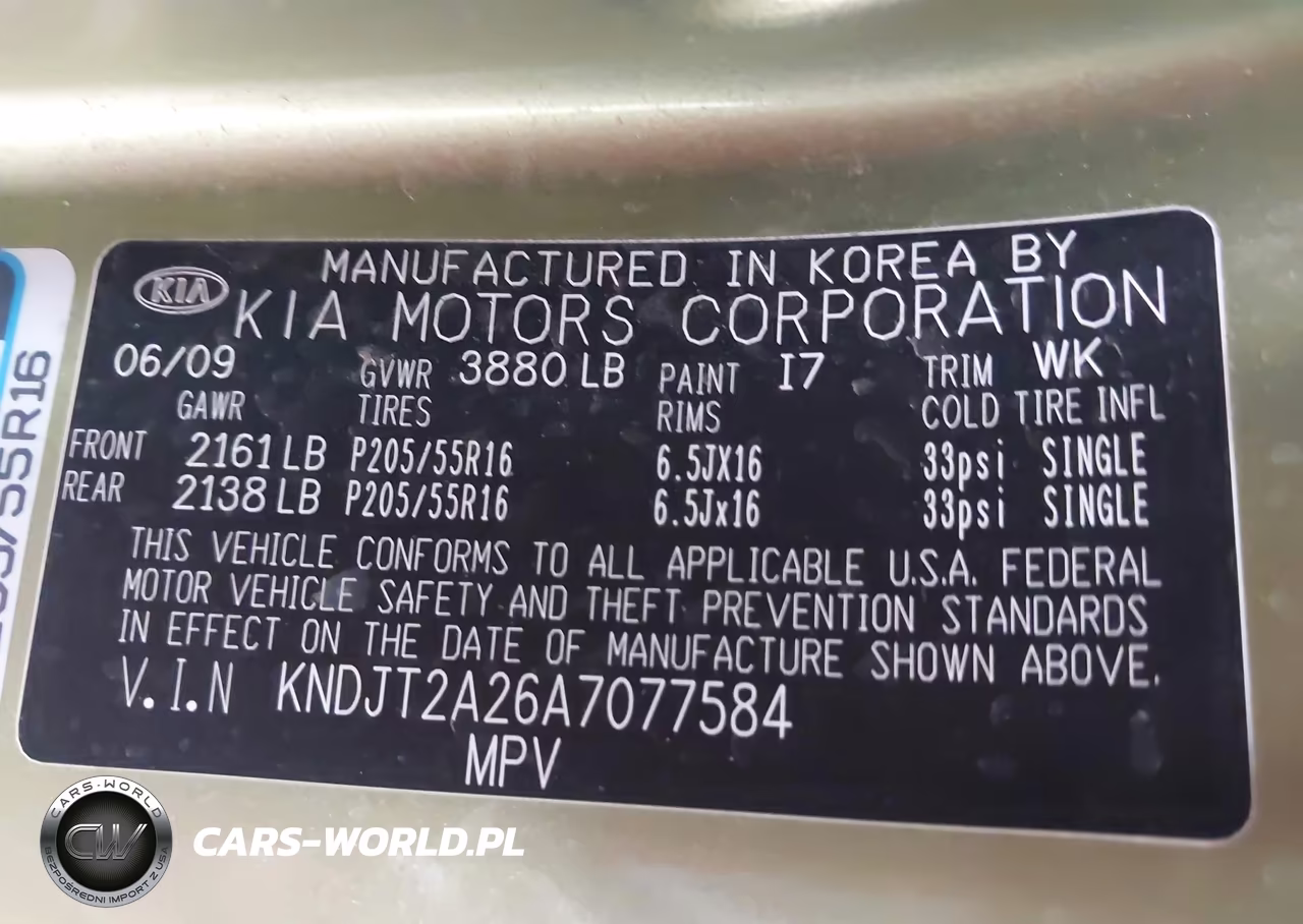 2010 Kia Soul + VIN:KNDJT2A26A7077584 - 9