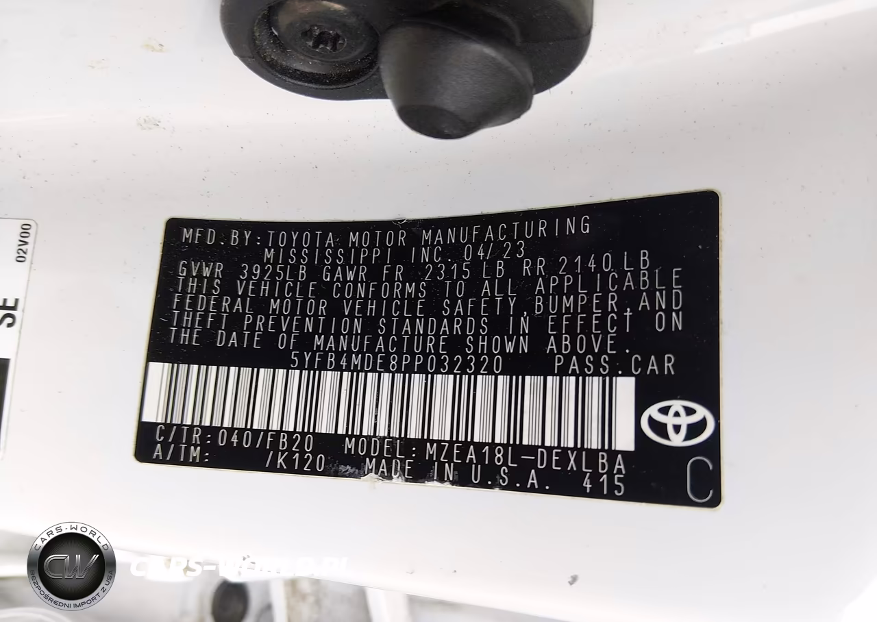 2023 Toyota Corolla Le VIN:5YFB4MDE8PP032320 - 9