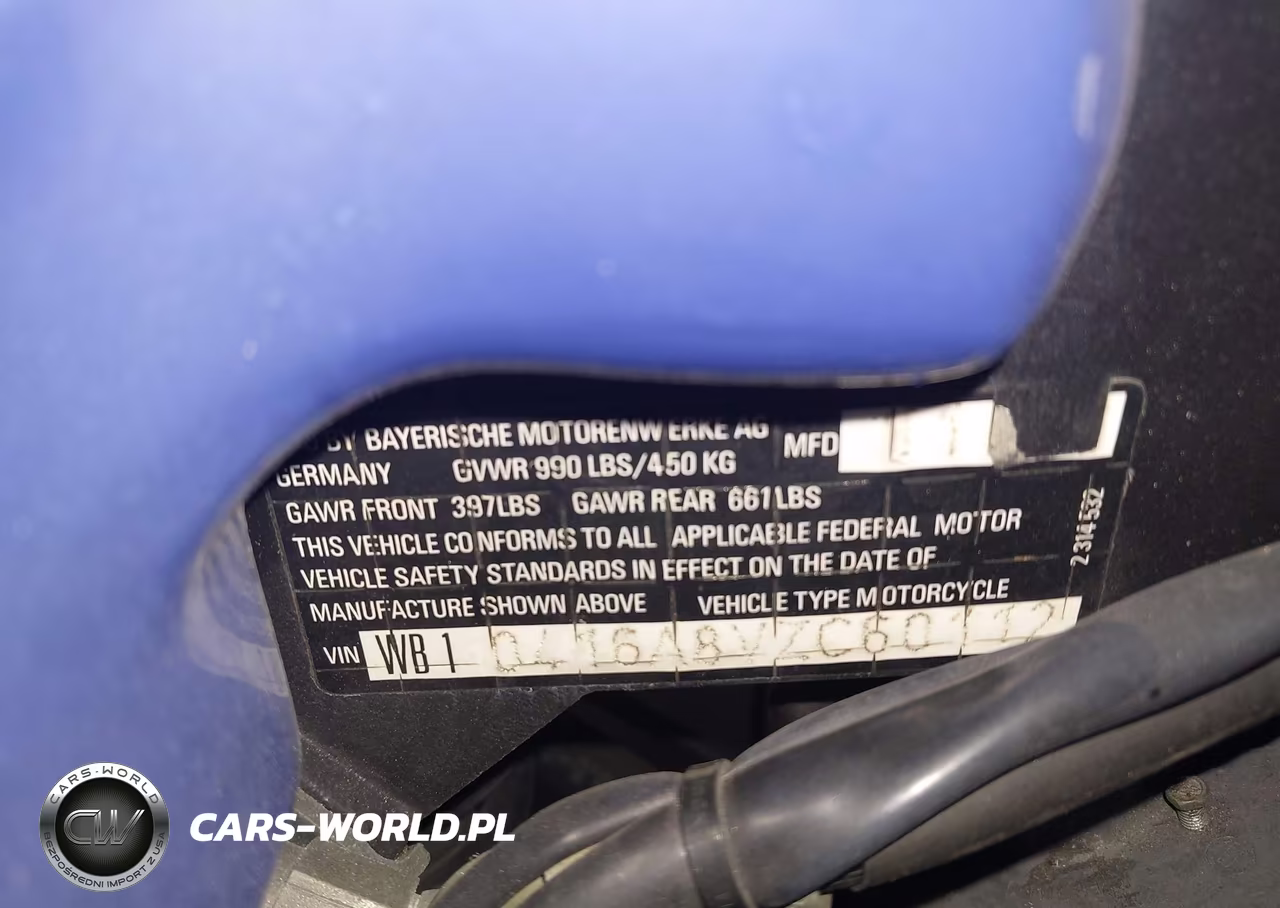 1997 BMW R1100 Rs VIN:WB10416A8VZC60112 - 9